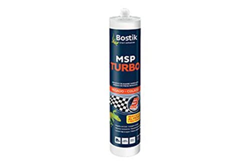Bostik, Adhesivo de Agarre Inmediato, En 3 Segundos, Ideal para pegado Vertical, MSP Turbo, Blanco, Cartucho 290 ml Cover