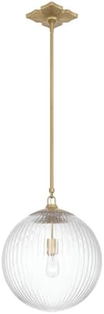 Crystorama Orly 14'' Aged Brass Pendant