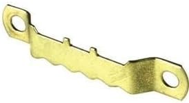 Sawtooth Hanger - Pack of 10 - Brass Finish with Screws by wfc
