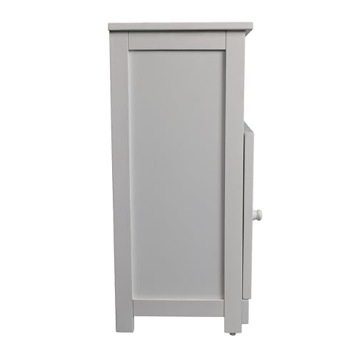 happimess Serene Bathroom Storage Cabinet 27.5" H Acacia Wood, White by happimess - Used condition - Image 9
