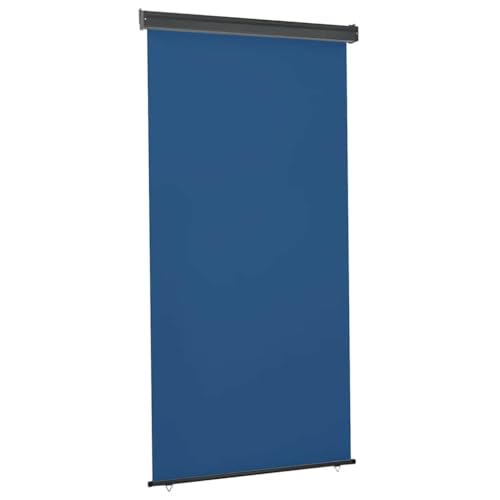 Store latéral de balcon 65x250 cm noir en polyester résistant aux UV avec rouleau en aluminium