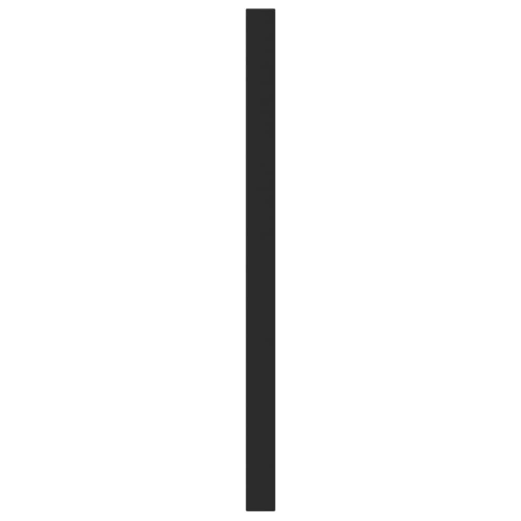 Tiradores para muebles (20 unidades, 192 mm, acero inoxidable, tubo cuadrado para cocina, baño, armario, cómoda, montaje DIY con tornillos), color negro