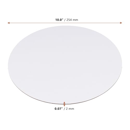Planche à gâteau ronde blanche de 25 cm pour éviter les fissures de glaçage