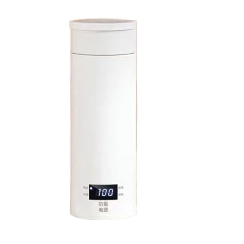 LAJOKING 電気ケトル 、小型、トラベルケトル ポータブル給湯器、 大容量500ml 110V 3000W 速加熱 4段階温度調節 空焚き防止機能 漏れなし 、製304 ステンレス鋼、真空魔法瓶カップ、LED ディスプレイ、自動シャットオフ、持ち運び
