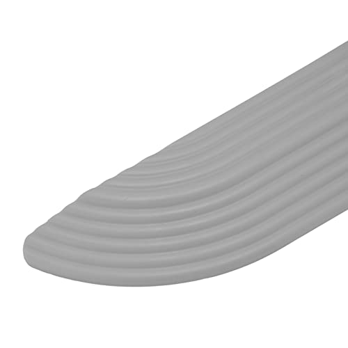 TOPINCN 4PCS Übergangsschwellenrampe für eine Türschwelle, Universelle Kehrmaschine Türschwelle Treppenrollstuhl Türschwellenfreie Montage Türschwellenschutz aus Gummi(Grau)