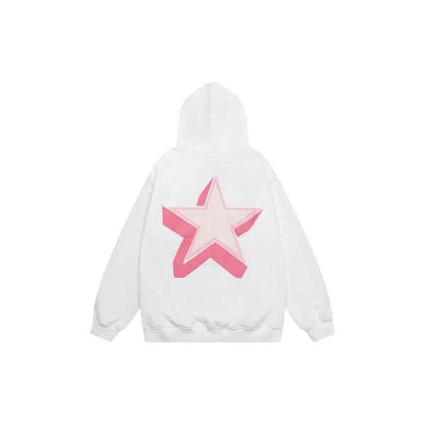 Aelfric Eden Womens Oversized Star Graphic Hoodies Fashion Long Sleeve Hoodie Pullover Hooded Sweatshirt Unisex