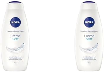 NIVEA Care Shower Creme Soft (750ml) Caring Shower Body Cream Enriched with Almond Oil, Moisturising Shower Gel Body Wash