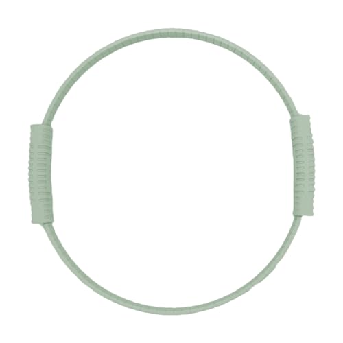 HUIJUBAO Yoga Pilates Resistance Ring for Leg and Butt Training, Portable Exercise Equipment with Anti-Slip Silicone, Home and Office Workouts, Postpartum Toning (Green)
