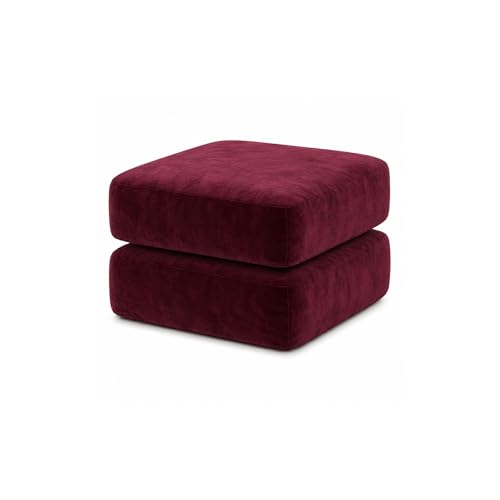 Image of Namdev Art's Velvet Sofa Cushion 21x22x5 Inch | High Density 32 Foam Seat Cushion | Soft & Comfortable Sofa Gaddi with Zip Cover | Multipurpose Cushion for Sofa Chair (Red)