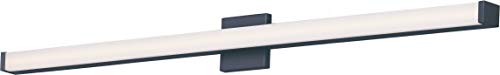 Image of Maxim Lighting Spec 48 inch Bath Vanity Light | Black Aluminum Finish | Pmma Acrylic Shade | Contemporary Indoor Light Fixture | Ideal for Bathrooms & Powder Rooms | ADA Compliant Wet Rated | 52008BK