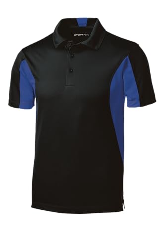 SPORT-TEK Men's Side Blocked Micropique Sport Wick Polo2