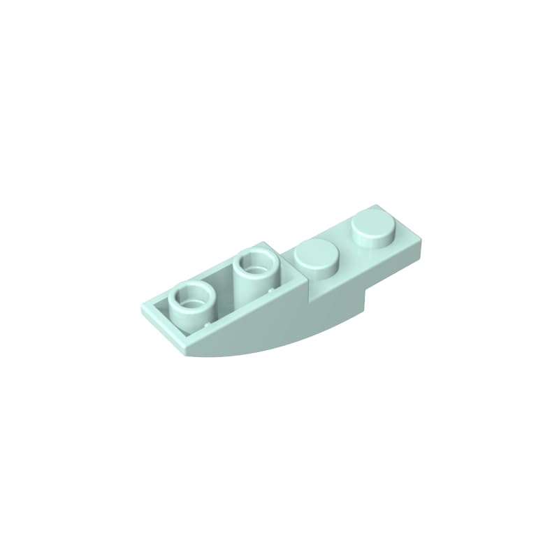 XYEIUGO 13547 Arched Brick Slope Curved 4x1 Inverted, Light Aqua, 50 PCS — image 1