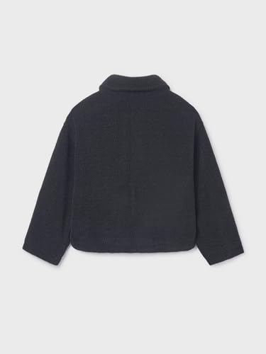 Mayoral Knitted Fur Coat for Girls Black2