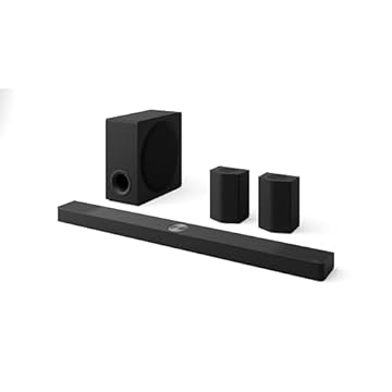 LG SoundBar S95TR– 810W RMS, Dolby Atmos, 9.1.5 Canais, 810W RMS, Caixas de Som Traseiras, AI Room Calibration Pro, DTS X,AI Sound Pro, Wow Sinergy, Sem fios, Conexões Múltiplas
