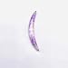Natural Amethyst Gemstone Tribal Septum Curved Spike Tusk | Handmade Crystal Nose Ring Body Piercing Jewelry (7 mm (1 g))