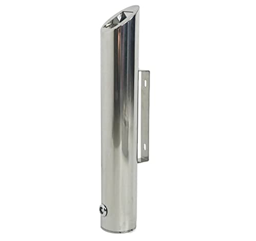 Nisorpa Cendrier vertical sur pied en acier inoxydable - Cendrier mural - Cendrier extérieur de 1,8 l - Avec clé - Cendrier extérieur pour cigarettes