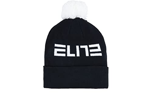 Image of Nike Big Kids' Elite Beanie and Gloves Set (One Size, Black /White)