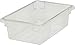 Rubbermaid Commercial 3309CLE Food/Tote Boxes, 3 1/2 gal, 18 w x 12 d x 6 h, Clear