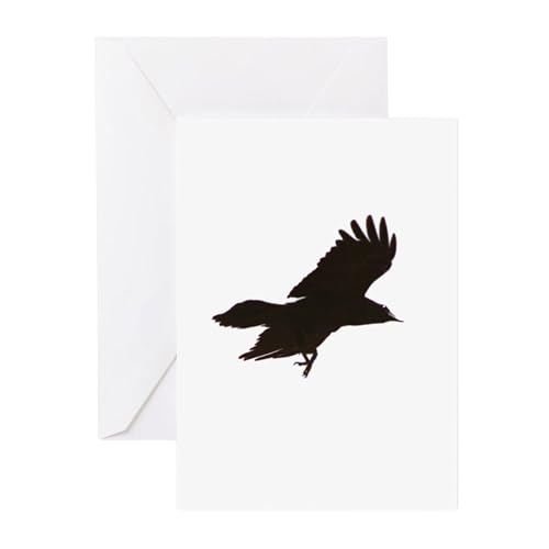 CafePress Crow Folded Greeting Cards (10-pack) Matte