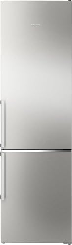 SIEMENS KG39NAIAU, iQ500, Freistehende Kühl-Gefrier-Kombination, Gefrierbereich unten, 363 l, Total noFrost, hyperFresh, extrem leise, LED Beleuchtung, 203 x 60 cm, Gebürsteter Stahl AntiFingerprint