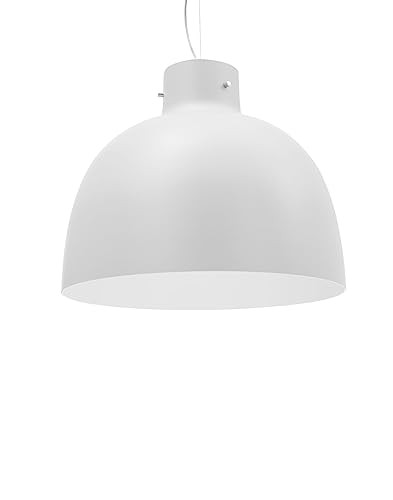 Kartell Bellissima, Lampada a Sospensione, Tecnopolimero termoplastico colorato in Massa, Bianco, Ø 50 x H 41 cm [Classe di efficienza energetica E]