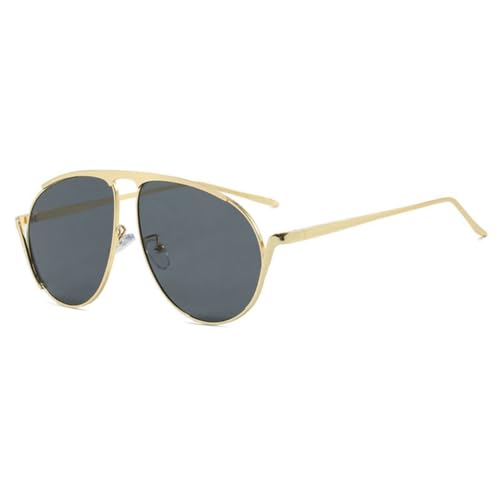 Lunettes de soleil de luxe punk avec monture oversized et verres protecteurs