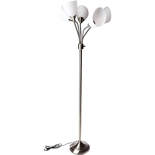 Adesso 7205-22 Multi-White Shade Floor Lamp, Adjustable Gooseneck Arms thumb #8