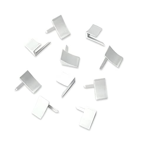 Image of InstaTrim End Caps - 10 White 1 /2 inch Wide Trim End Cap Pieces - Trim for Corners - Paintable | Ten paintable white end caps finish exposed ends on compatible 1 /2 in InstaTrim flexible trim for a clean home installation.