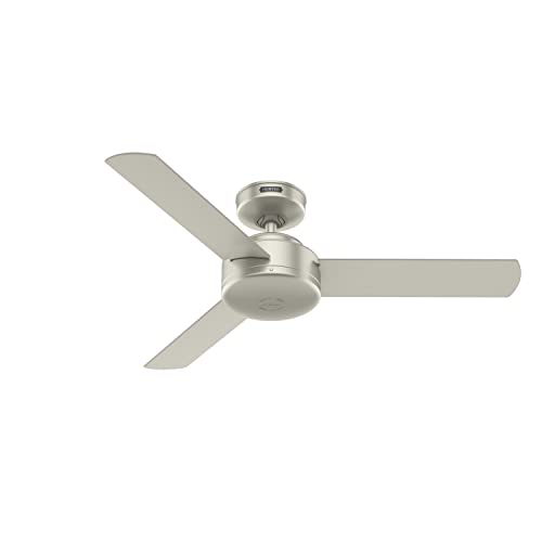 Image of Hunter Presto, Indoor, Ceiling Fan, No Light, Modern, 44 inch, Matte Nickel