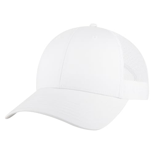 Otto 83-1239 Premium Youth Adjustable Six Panel Low Profile Mesh Back Trucker Hat - Bulk, Blank Caps