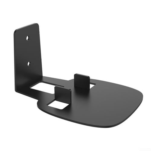 Soporte de altavoz montado en la pared para Sonos SL, soporte de estante de audio de metal con diseño de ahorro de espacio, estante de altavoz de acero negro para cine en casa, accesorio de pared