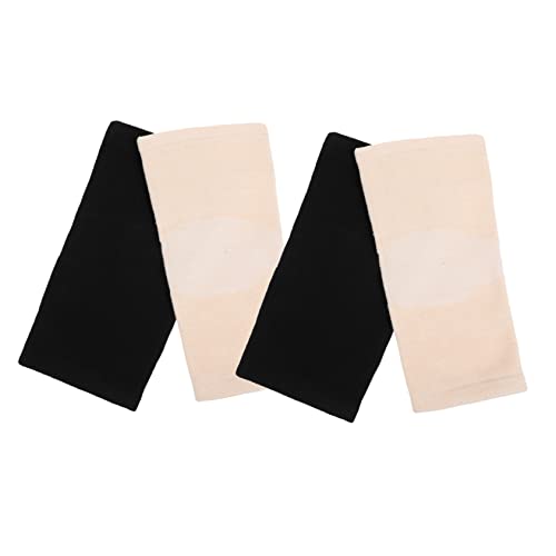 SHERCHPRY 2Pairs Durable Sports Knee Protectors for Cold Weather Warm Breathable Riding Brace Sleeves for Outdoor Activities for Office Workers and Athletes Skin