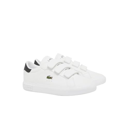 Lacoste Unisex-Child Children's Powercourt Sneaker, Eclipse Blue/Cork, 12.5