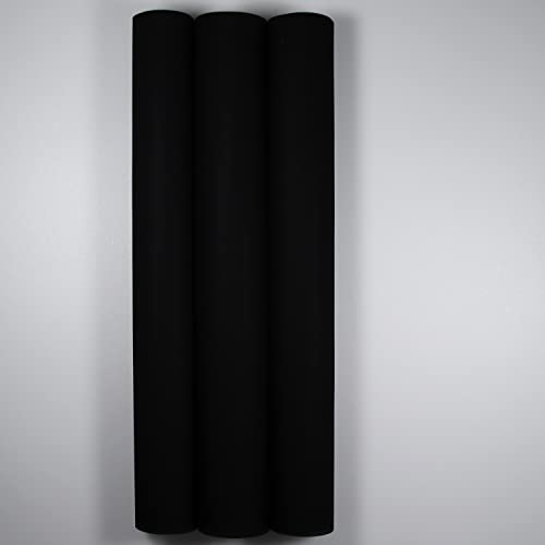 Image of KCS 3 pc of 15 inch x 18 inch Counted Cross Stitch Cotton Aida Cloth Needlework Fabric,18CT,Black