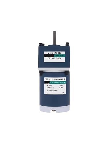 Moteur réducteur CC 24V 30W vitesse réglable 140rpm pour mécanismes fluides