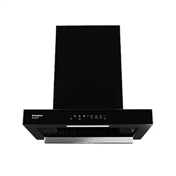 Crompton SensoSmart Box 60cm Chimney Baffle Filter (Black), Free installation&Ducting kit,1620 m3/hr (CHD-SSB60BFE-MBL)