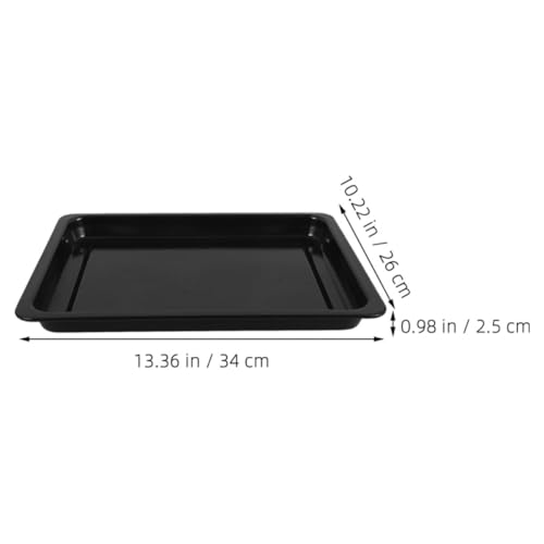 Plaque à pâtisserie émaillée rectangulaire noire de grande capacité - 3
