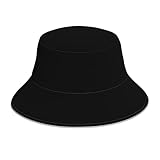 YTUOPWE Reflective Double-Sided Bucket hat Smiling face Picture Foldable for Beach, Camping Black