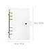 TEHAUX 2pcs Clear Binder Notebook Shell Travel Journal Cover for DIY Projects Office Storage and Organization for Home and Work Use
