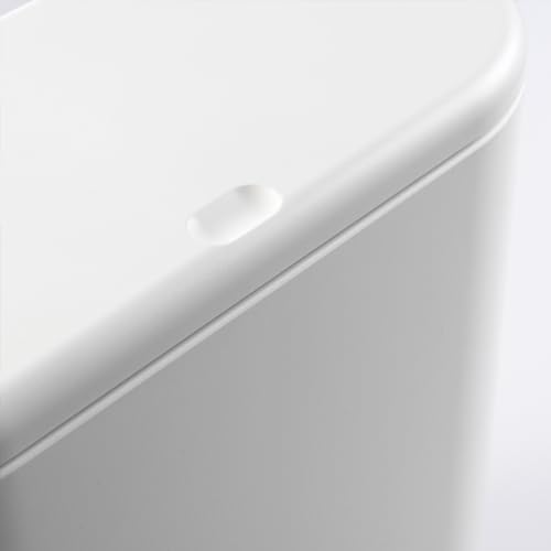 Caneca de Basura Slim 12 Litros con Tapa Press Top Blanco miniatura 4