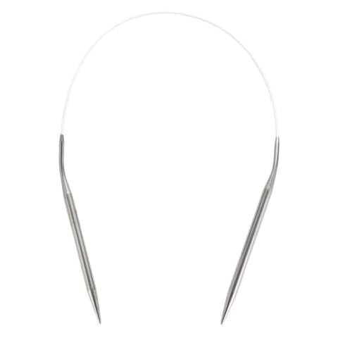 0 Gauge Circular Knitting Needles 32-inch Stainless Steel Knitting Needles Metal Circular Knitting Needles 2.0mm Cover