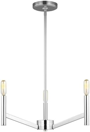 Sea Gull Lighting Vector-3 Light Chandelier-Chrome Finish-Incandescent Lamping Type