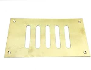 Euroart Brass Plain Slotted Air Vent 165X90mm Ventilator Grille In Polished