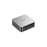 MINISFORUM AI Mini PC X1-255, AMD Ryzen 7 255 CPU de 8 núcleos y 16 subprocesos hasta 4,9 GHz, AMD Radeon 780M, Barebone sin DDR5/PCIe 4.0 SSD/OS, HDMI/DP/USB4 x 2/2.5G RJ45, USB 3.2x2, WiFi 7, BT5.4