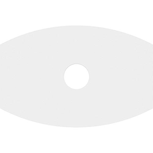 Image of Ekena Millwork CMP24X16KY-04000 Kailey Architectural Grade PVC Contemporary Urethane Ceiling Medallions 24 inchW x 16 inchH x 4 inchID x 13 inchC x 1 inchP