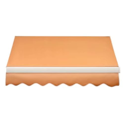 Vankaria Lona de Repuesto para toldo retráctil, Cubierta Superior Parasol de poliéster Impermeable, sin Marco, para terraza, balcón, Patio, jardín, 4.5x3m， Color Piel
