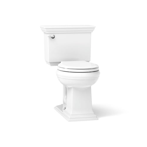 KOHLER Memoirs Stately Continuousclean St Two-Piece Round-Front Toilet, 1.28 Gpf