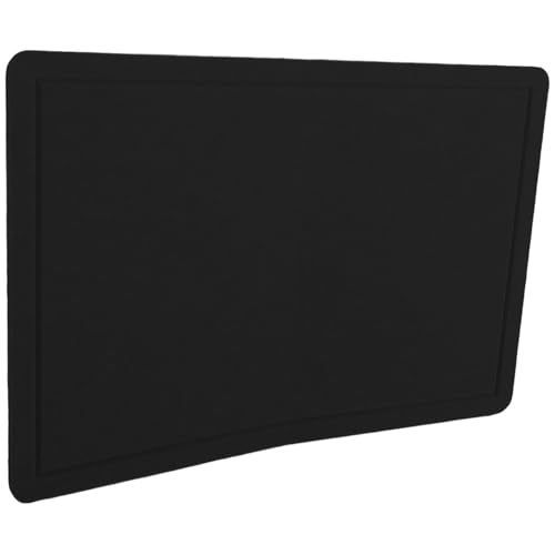 BESTonZON 黒フェルト掲示板 粘着式 壁貼り簡単 メモや写真掲示用 多機能ピンボード 家用 壁面装飾用 耐久性ある実用パネル