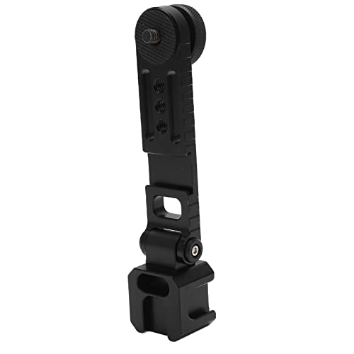 Image of Triple Cold Shoe Bracket, Phone Mount Exten Bar, 180 y Mount Plate with 1 /4 Inch S Holes, C lizer Accessory for DSLR Cs and Video Equipment
