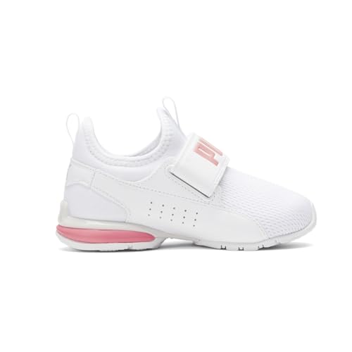 PUMA Kids Boys Axelion Slip On Sneakers Shoes Casual - White